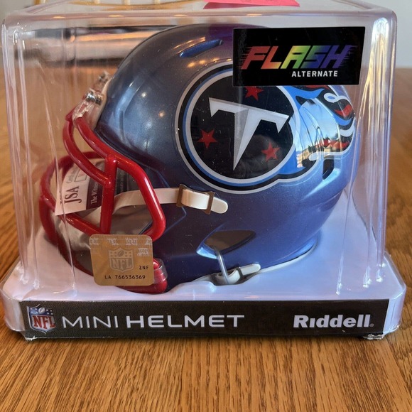 nfl autographed mini helmets Flash Titans Chris Johnson jsa certified - Picture 1 of 7